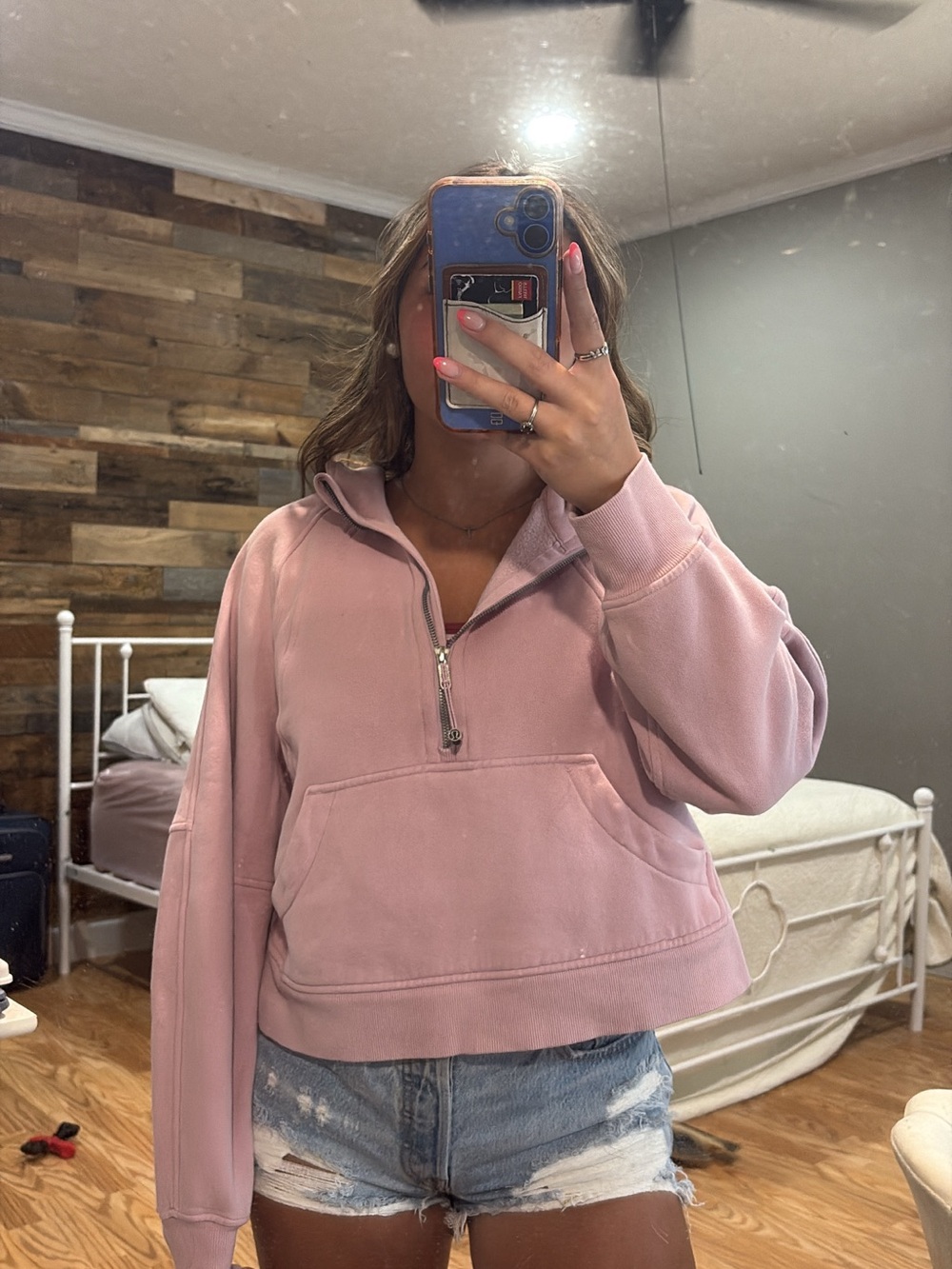 lululemon athletica Dusty Rose Half-Zip Pullover Hoodie